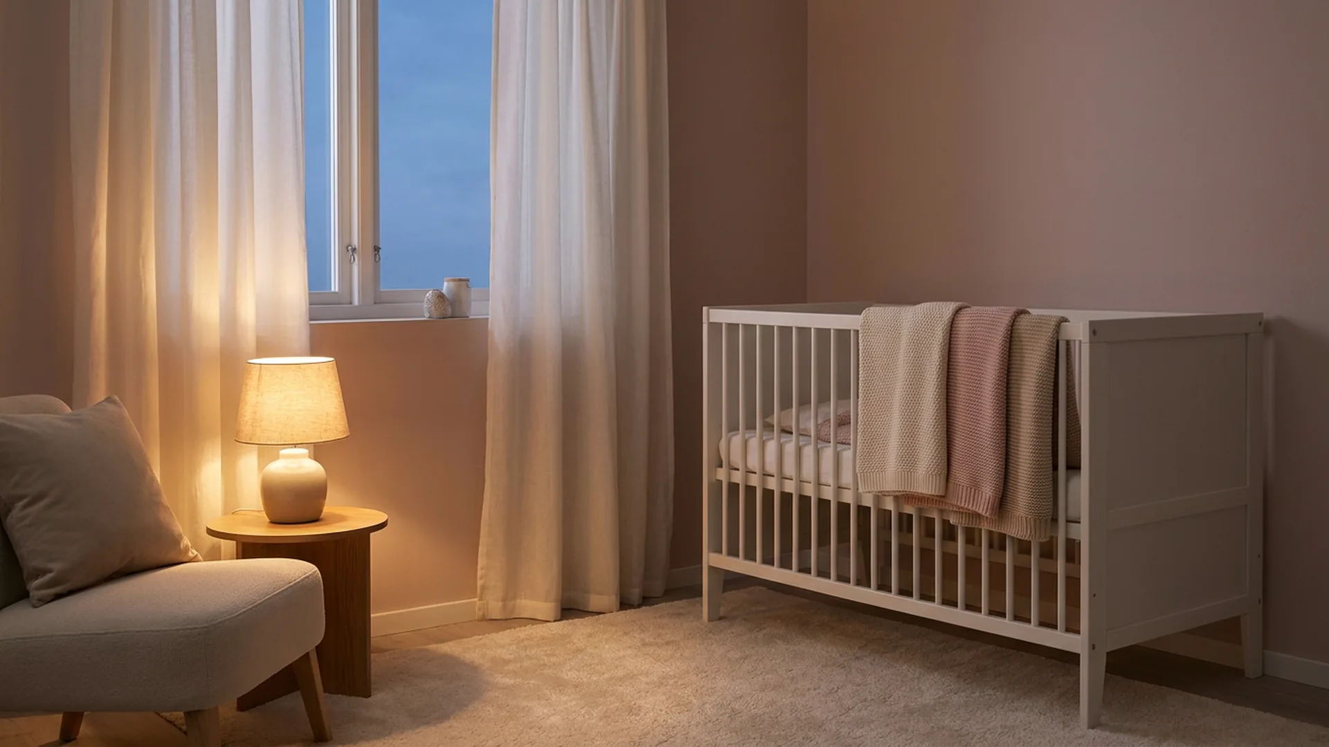 Baby sleeping peacefully in a cot at the BMB Baby and Toddler Sleep Clinic