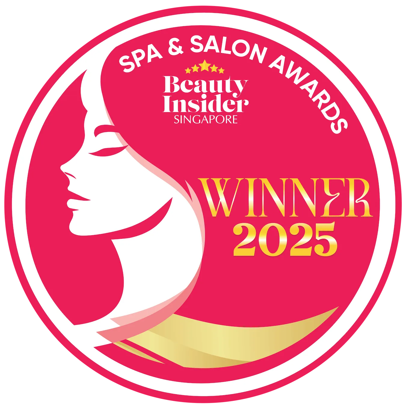 Singapore Spa & Salon Awards 2025 Winner badge