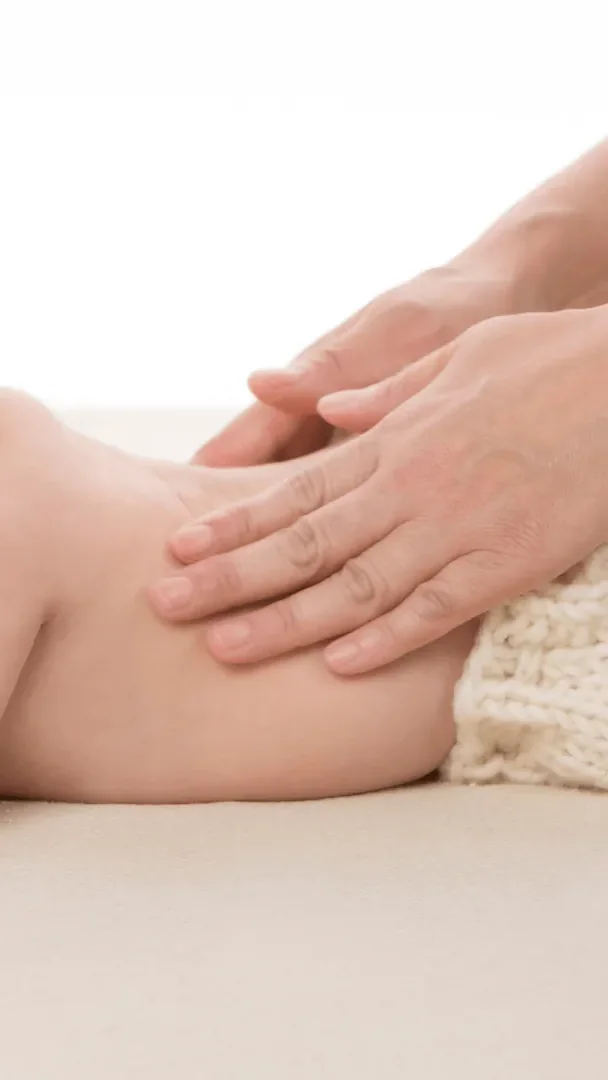 Gentle baby massage at Beauty Mums & Babies